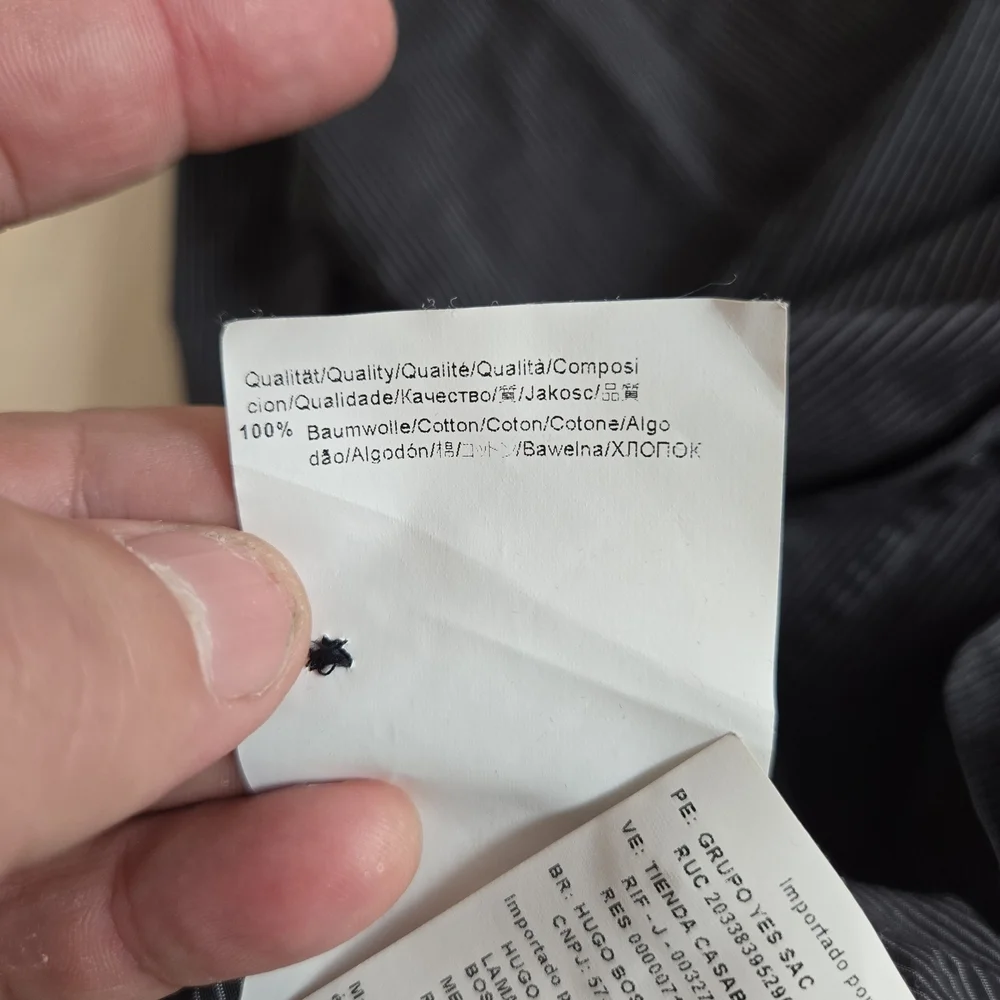 Hugo Boss Charcoal Button-Down Shirt - Picture 10 of 14